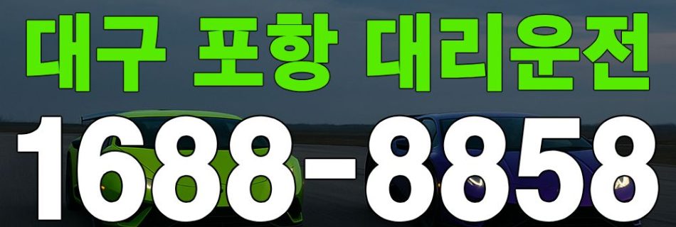 대구 포항 대리운전 운행 이미지