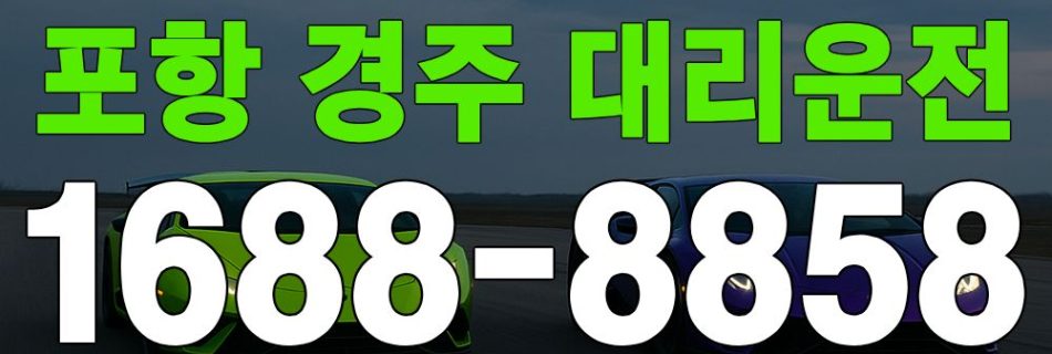 포항 경주 대리운전 서비스 안내 이미지