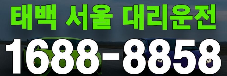 태백 서울 대리운전 서비스 안내 이미지