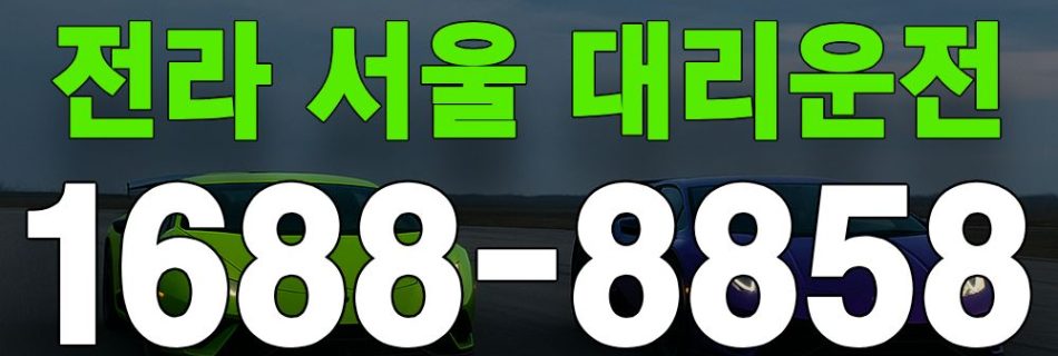 전라권 서울 대리운전 서비스 안내 이미지