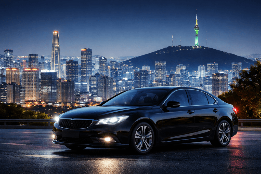 서울 대리운전 차량 야간 운행 모습