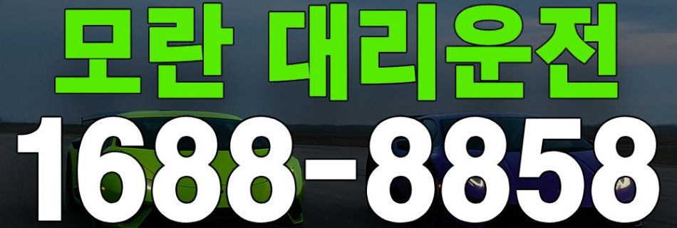 모란 대리운전 서비스 안내 이미지
