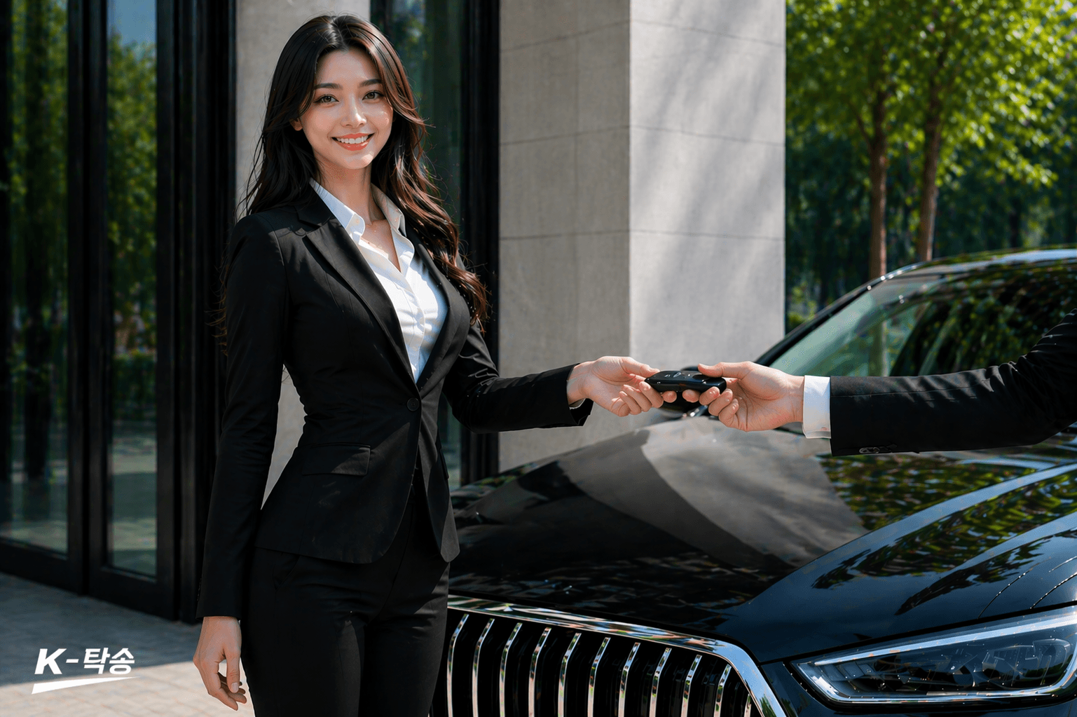 신차탁송 차량 인수·인계 진행 장면