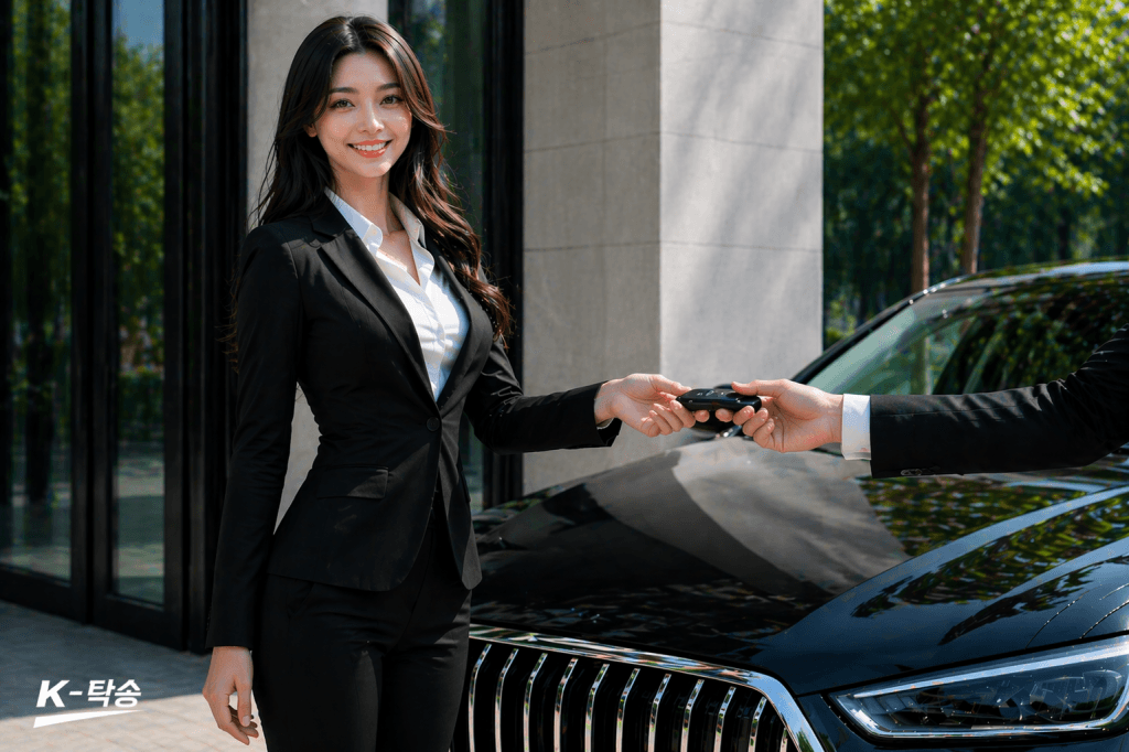 자동차탁송 차량 인수·인계 장면