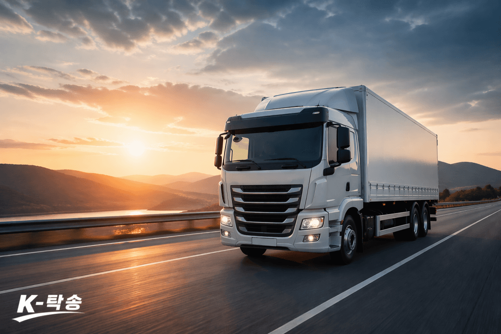 화물차탁송 차량 이동 장면