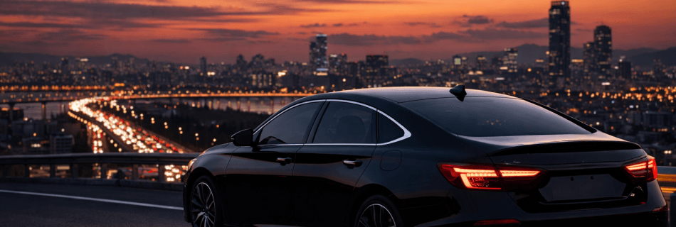 자동차탁송업체 차량 이동 서비스 도로 주행 장면