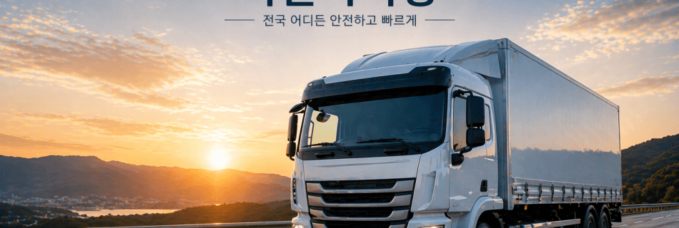 화물차탁송 전국 차량 이동 서비스 장면